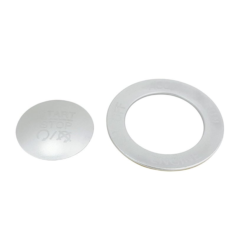 ALETAI Push Start Stop Button Cover Trim for 2015-2021 Dodge Challenger Dodge RAM 1500 Dodge Charger, Aluminum Alloy, Silver - Image 4